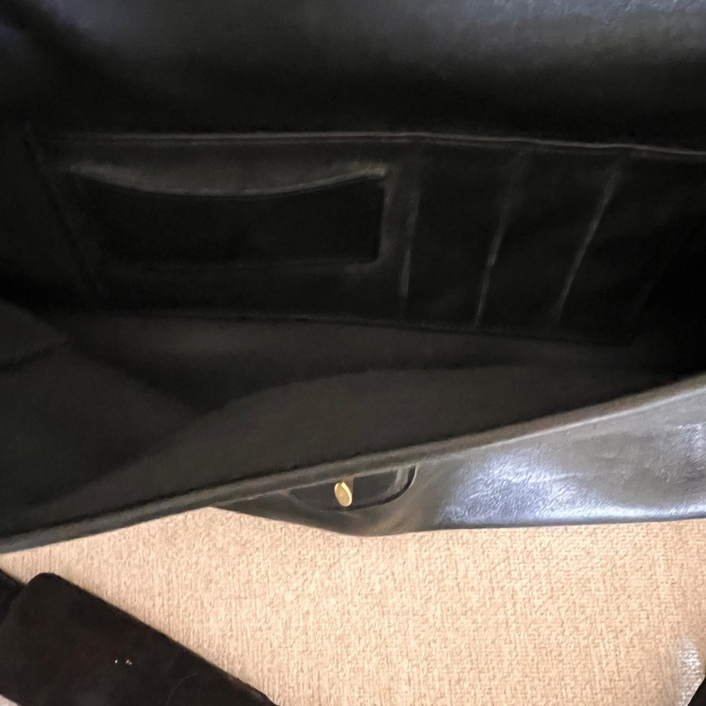 Coach Beekman Leather Briefcase Messenger Laptop Bag Black w/ Strap 5266 VTG - Picture 7 of 16